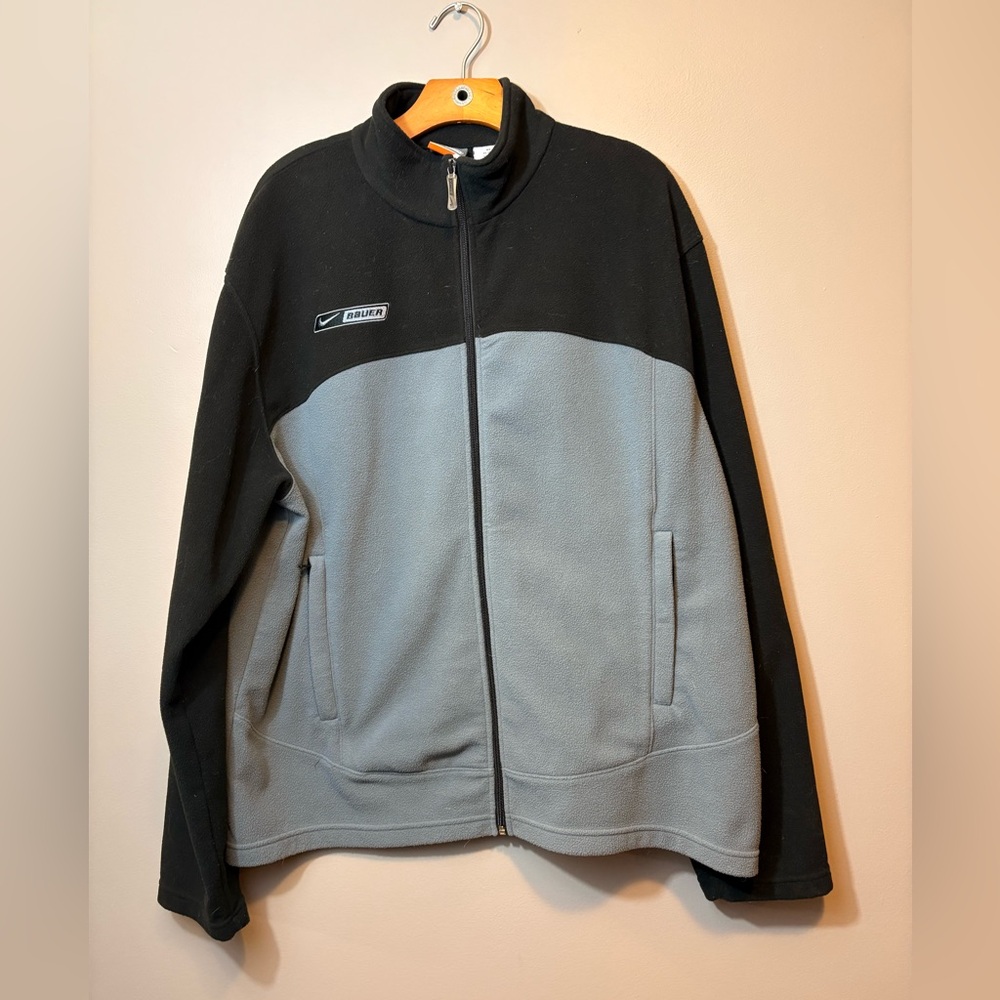 Nike &Bauer Black and Gray Men's Jacket